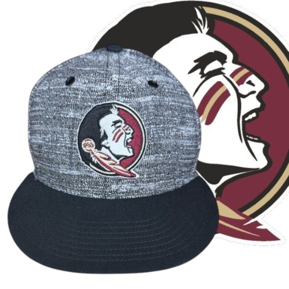 Nike True Florida State University FSU Noles Black Tweed Snapback Hat Cap OSFA